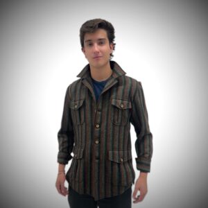 Chaqueta rayas marron